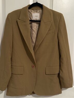 Wilfred Camel Brown Single-Button Blazer